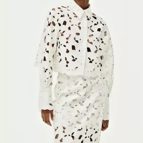 H&M Satin Eyelet Shirt—Rare/Sold Out! - Picture 2 of 7